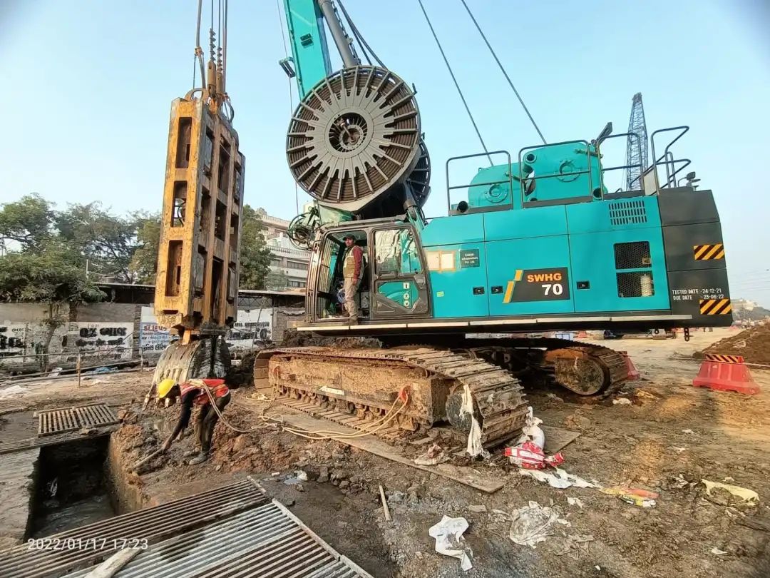 感谢信!山河智能SWHG70液压抓斗助力海外基础施工获肯定