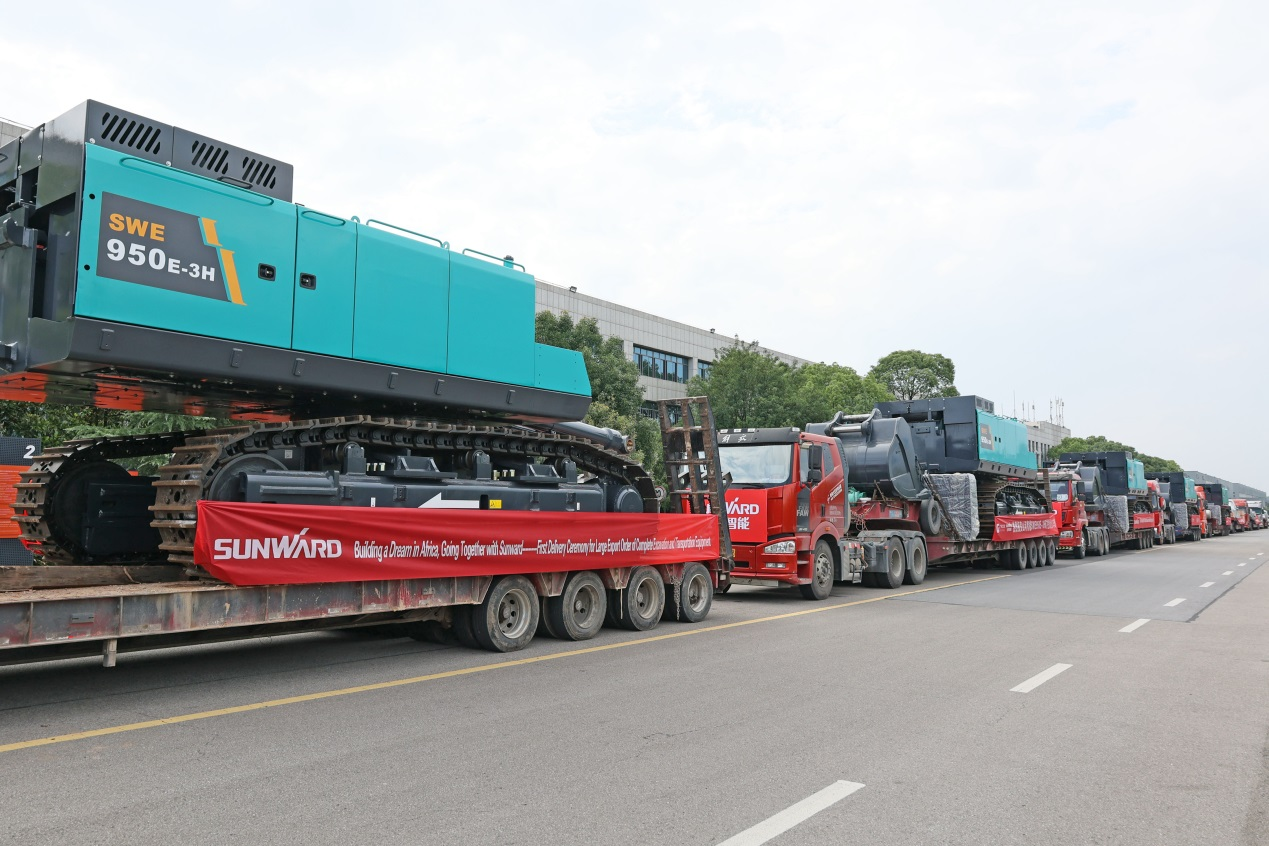 超亿元订单批量发货 山河智能筑梦非洲再结硕果